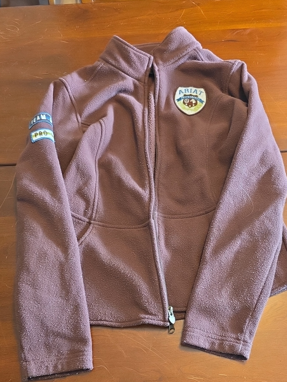 Ariat Brown Full-Zip Fleece Jacket